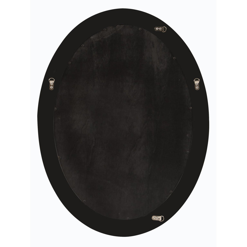 Miroir décoratif biseauté traditionnel Cardale, Laque brun chocolat