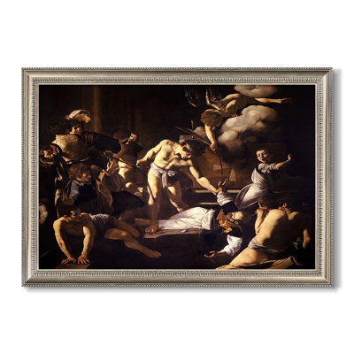 The Martyrdom of Saint Matthew, 1599-1600-Caravaggio-Custom Framed Canvas