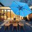 Parasol de marché éclairé 7 pi 6 po-70244306