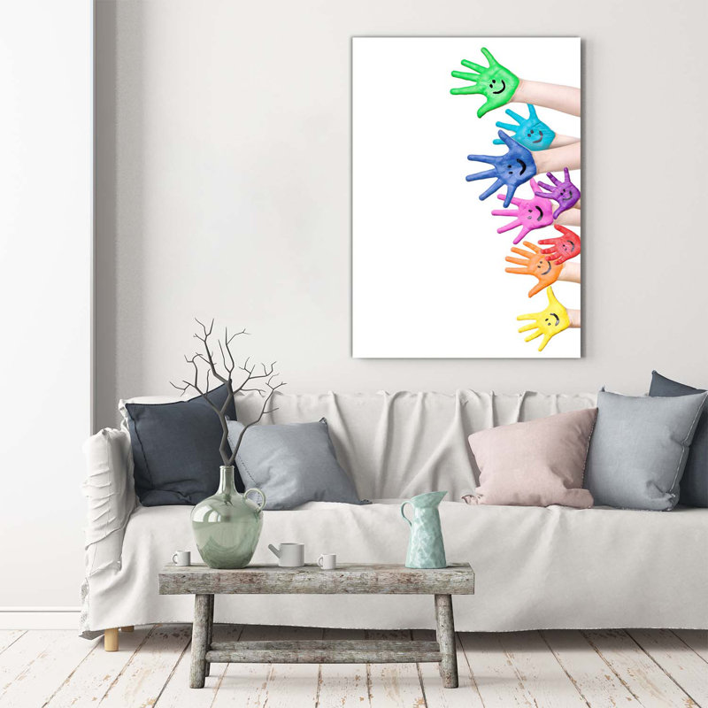 Painted Hands - Wrapped Canvas Print