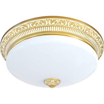 Fluellen Glass LED Semi Flush Mount