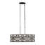 Luminaire suspendu 6 lumières Kato, noir carbone-560234043