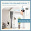 Floor to Ceiling Cat Tree with Scratching Posts, with Cloud Shape Platforms, Toy Balls