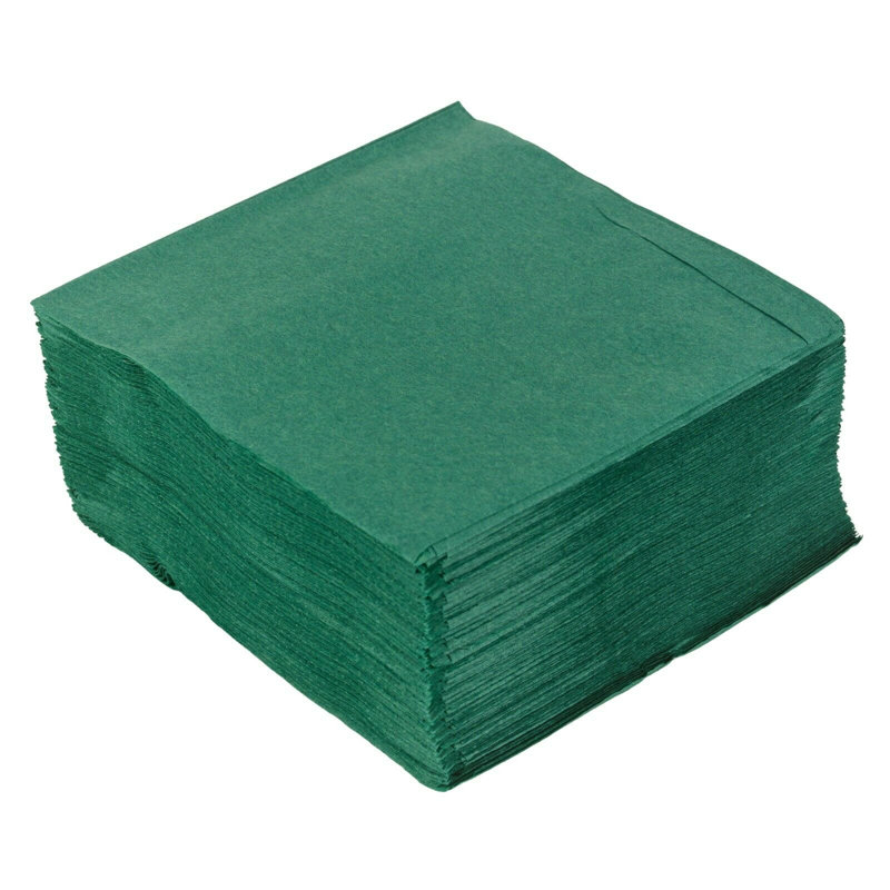 Tork Paper Solid Colour Round Napkin, Pine Green