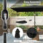 Parasol rectangulaire en aluminium 6,4 x 9,7 pi