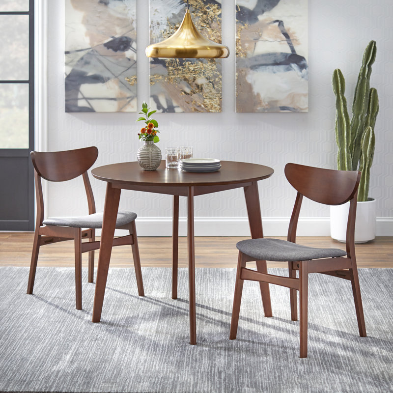 Armalla 2 - Person Four Leg Dining Set, Walnut