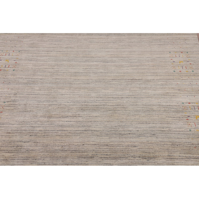 Tapis tribal rayé Gabbeh Sqaure 8 x 8