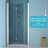 30"W X 72"H Fold Frameless Shower Door With Tempered Glass-114019100