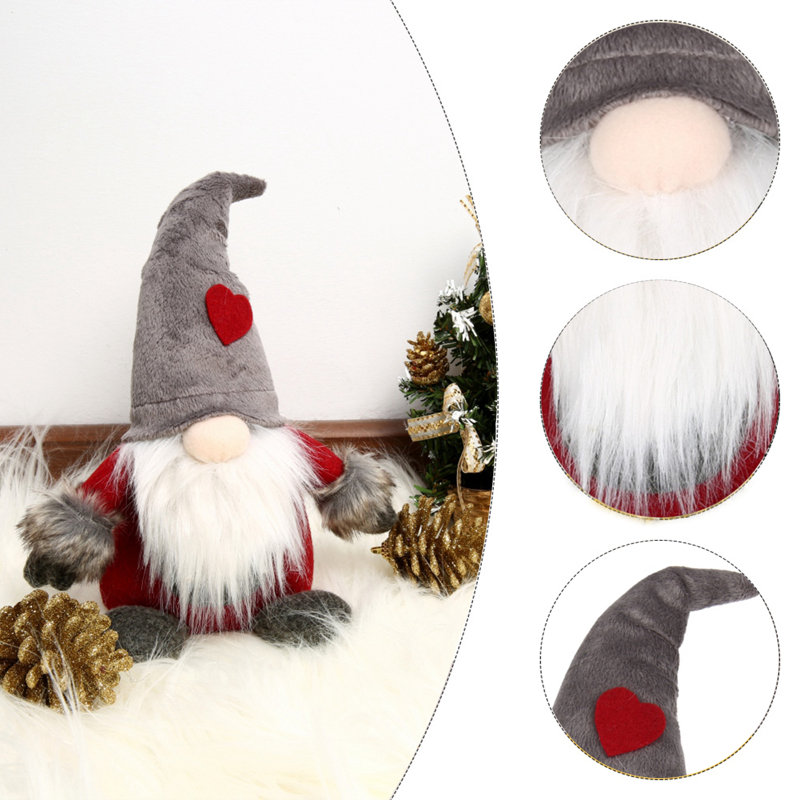Gnome de Noël en peluche