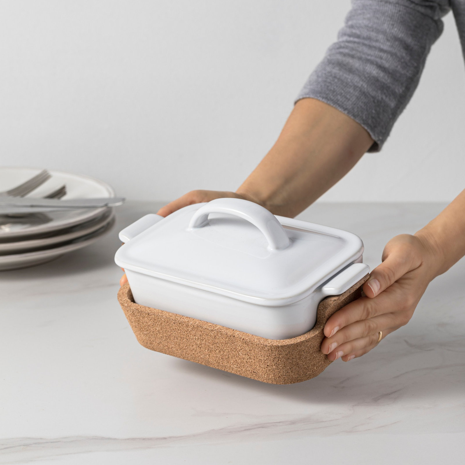 Ensemble Rectangle Stoneware Casserole