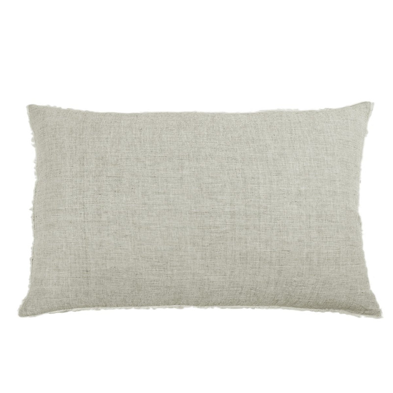 Logan Navy/Olive/Terra Cotta/Charcoal Linen Piece Sham, King, Olive