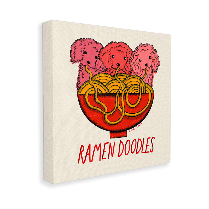 "Drôle de ramen" par Carrie Cantwell, H 30 po x l 30 po