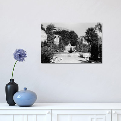 1940S-1950S Garden of San Juan Capistrano Mission California 1 Piece Wrapped Canvas Wall Art