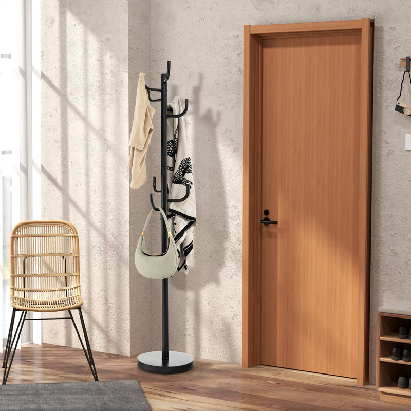 Nesma Iron Freestanding 8 - Hook Coat Rack