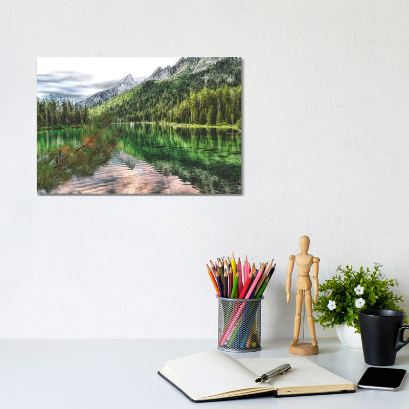 Jenny Lake by MScottPhotography - Wrapped Canvas Print, 20.32cm H x 30.48cm W x 1.9cm D
