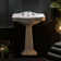 WS Bath Collections Contea 18.9'' Ceramic White U-Shaped Bathroom Sink with Overflow