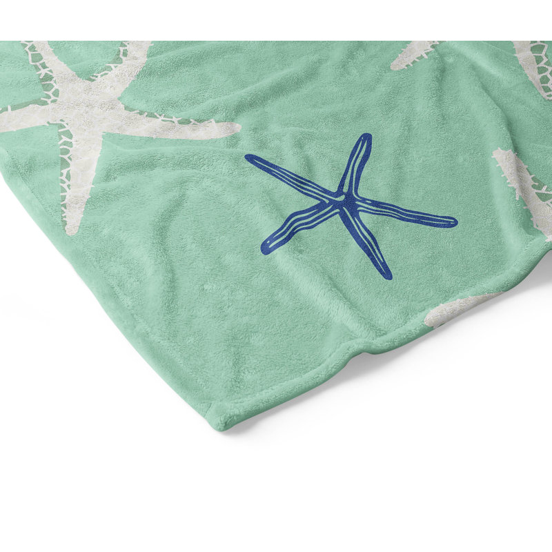 Couverture en velours de polaire Starfish, L 60 po x l 50 po, Comme neuf