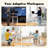 Laius Adjustable Standing Desk with Wheels Home Office Workstation-1365566448