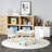 Kids Table and Chairs Set, 3-5 Pieces Toddler Table and Chair Set, Wooden Activity Play Table Set