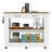 Kitchen Island 46 Inches, Two Drawers