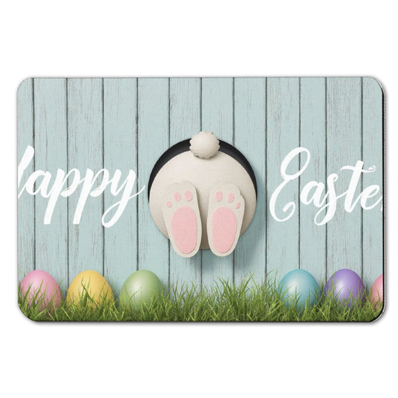 Tapis pour salle de bain Happy Easter Bunny, 36 po x 24 po