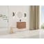 Meuble-lavabo mural 24 po avec lavabo en céramique blanche et porte à fermeture en douceur, emballage KD, contreplaqué
