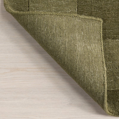 Milchan High Low Flatweave Geometric Wool Rug