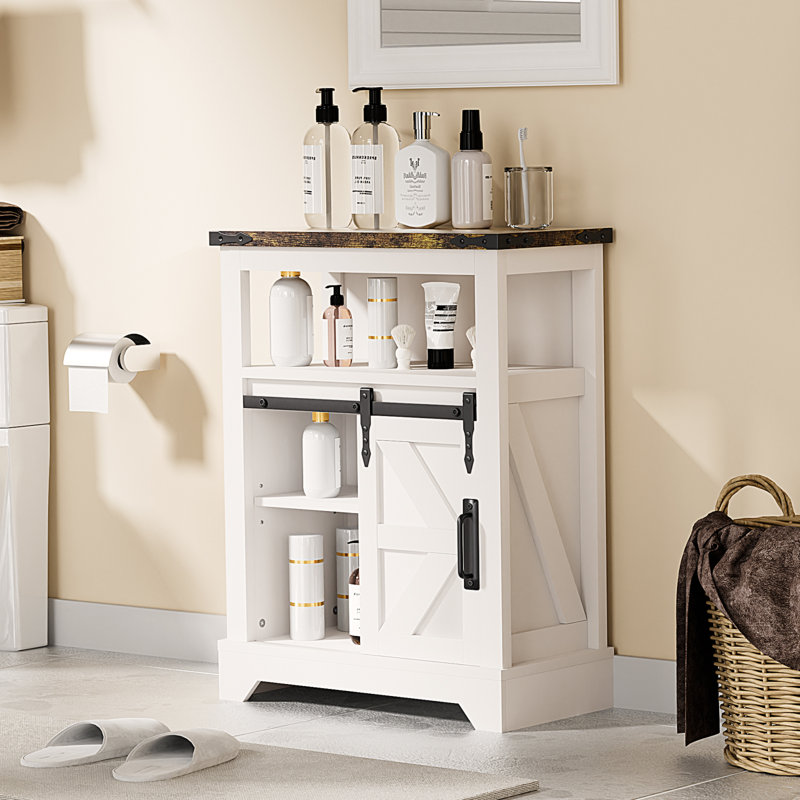 Armoire d'appoint de 23,6 po de largeur, Blanc