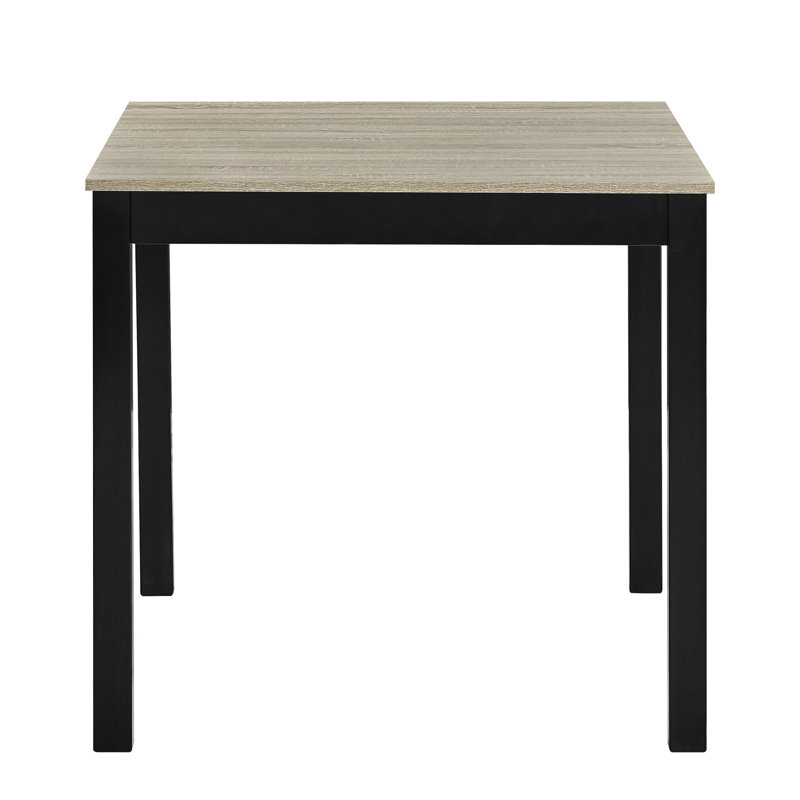Table de salle à manger élégante Elegant - finition deux tons, brun rustique et bois noir, 8 personnes