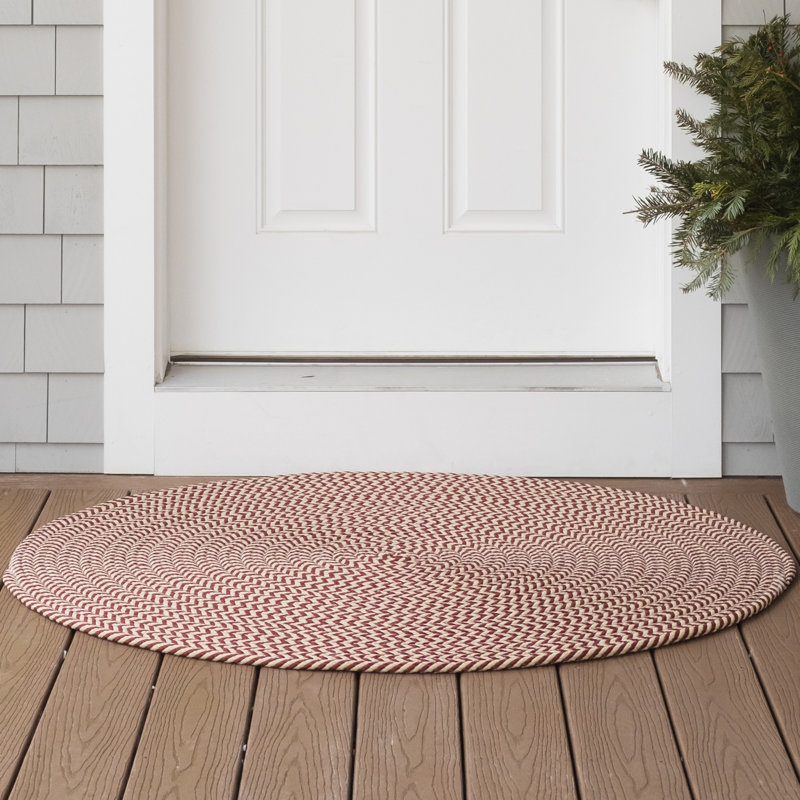 Schwanda Woven Chevron Rugs, Rond 6 pi