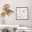 Floral, fleurs sauvages, impression d'art scandinave sans cadre-307026851