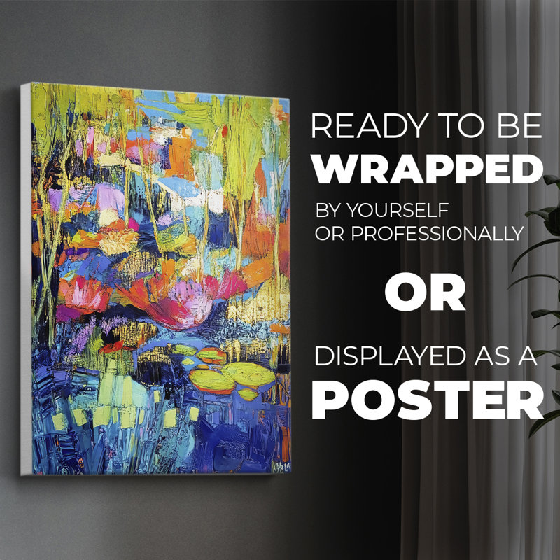 FLORAL Series DC - Impression sur toile seulement - NON-CADRE, H 48 po x l 32 po