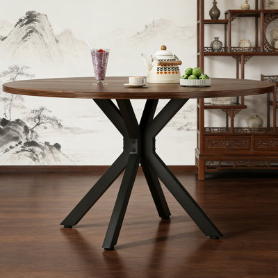 Table de salle à manger 47,2 "en bois massif pour 4-6 personnes