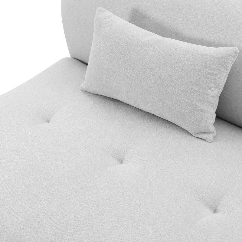 Causeuse Cloteen Boucle, Velours gris