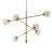 6-Globe Light Architectural Metal Chandelier