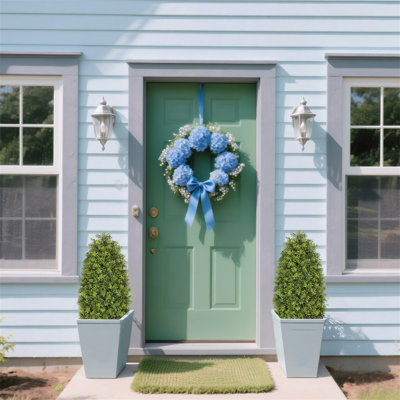 90Cm Artificial Boxwood Cone Tree Faux Shrub For Outdoor Planter And Entryway Décor 2Pcs/Set