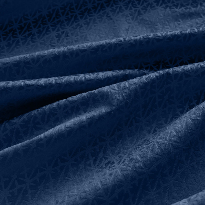Adwita Temple Blackout Eyelet Curtain Panel Pair, Navy, 229" W x 183" L