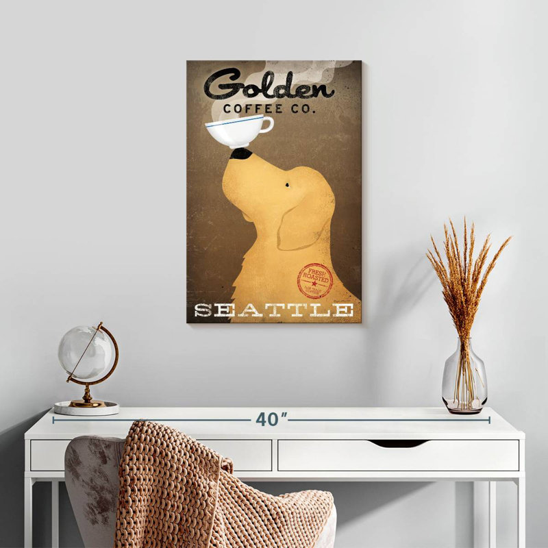Tergel Golden Coffee Co, H 24 po x l 16 po
