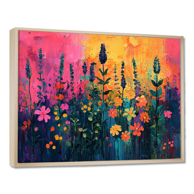 Jacobia - Floral Wall Art, 30" H x 40" W, Floater Framed Print, Cream