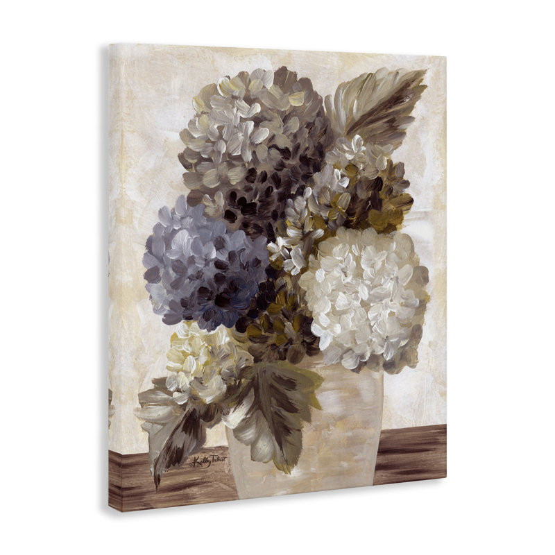 «Full Hydrangea Blooms», art mural sur toile par Kelley Talent, H 30 po x l 24 po