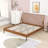 Wood Platform Bed with Headboard-585160793-585160798