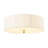 Aurevane 3-Light Dimmable Pleated Fabric Flush Mount Ceiling Light