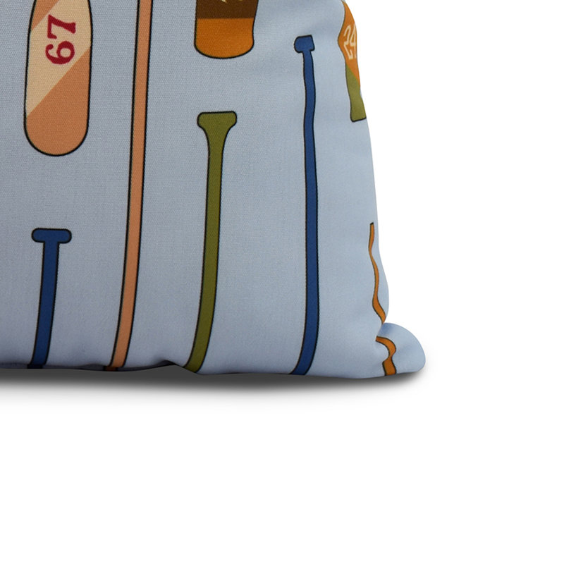Housse et insert de coussin carré Nantucket, Bleu, 16 po x 1 po