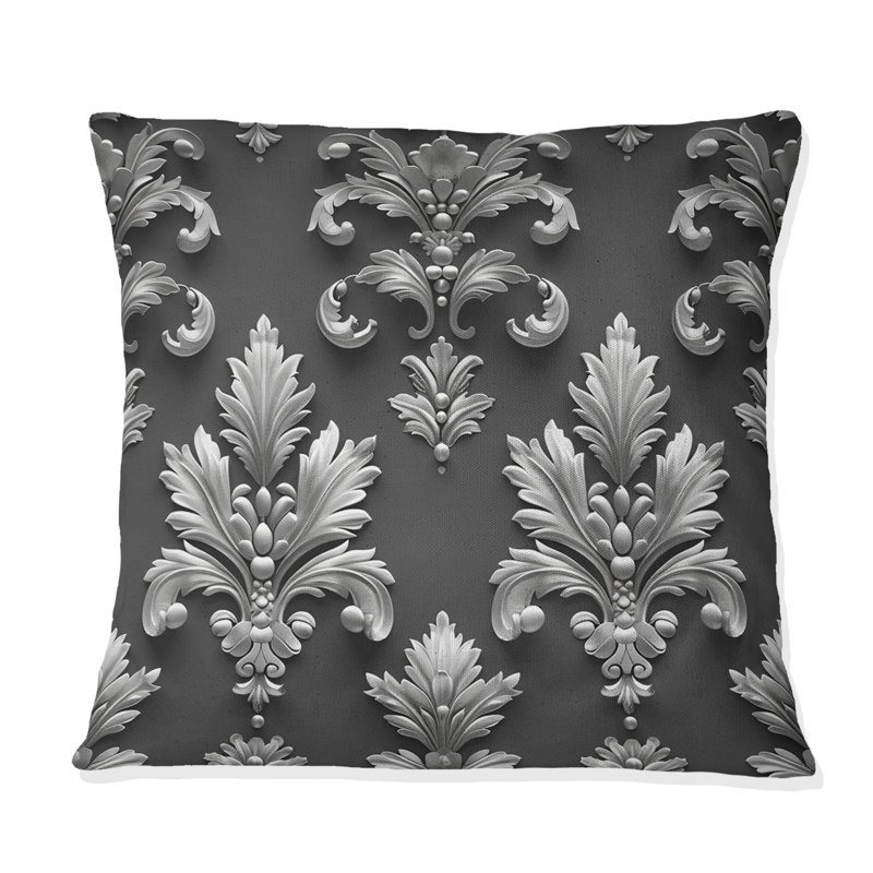 Coussin décoratif Glam Damask II - Glam, H 16 po x l 16 po
