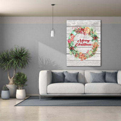 «Winter Wonderland B» par Jean Plout, art mural sur toile, 40 po x 54 po