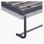 Lit escamotable double avec tablettes de rangement et tiroirs, gris-527362463