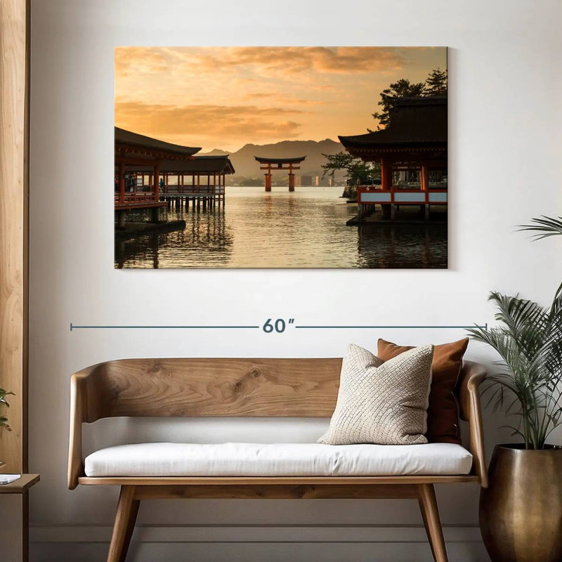 Célèbre sanctuaire Itsukushima, H 32 po x l 48 po