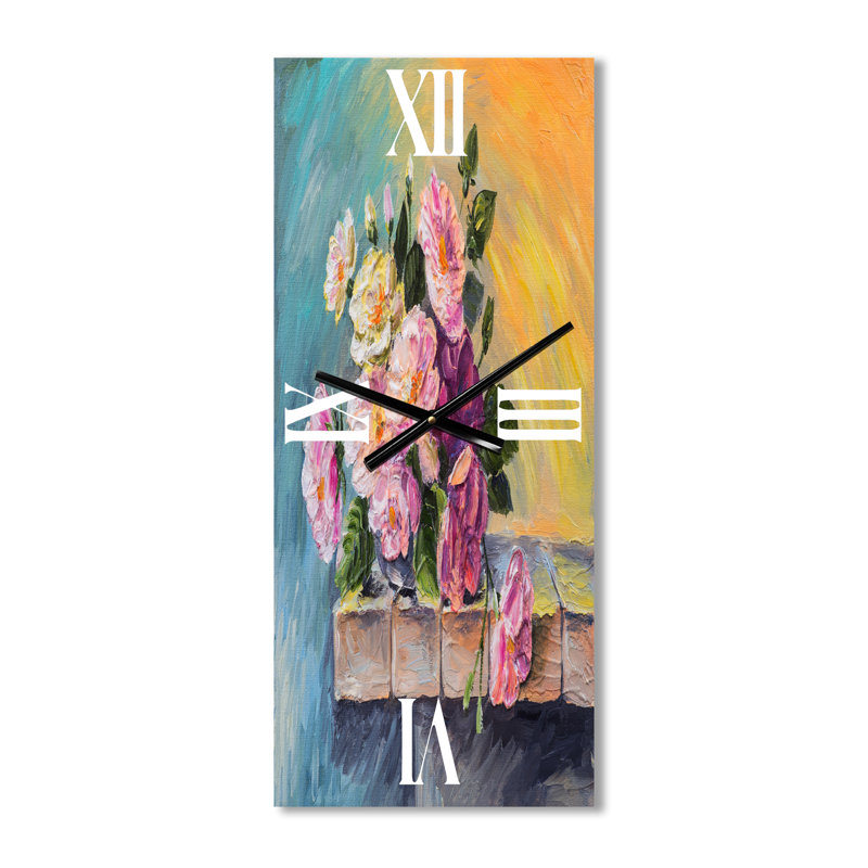 Horloge murale Nature morte avec fleurs, Grand
