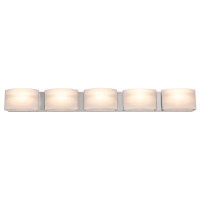 Barre d'éclairage de salle de bain 5 lumières Livesay
