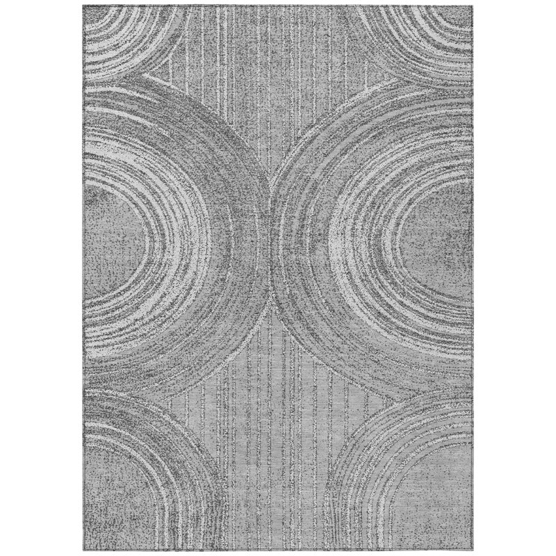Machine Washable Indoor/Outdoor Kendricks ACN2380 Geometric Rug, Rectangle 10' x 14'